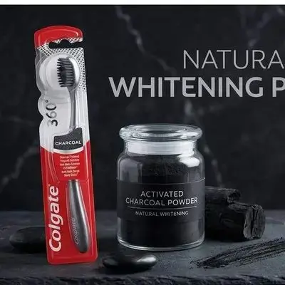 Colgate 360 Charcoal Toothbrush (Medium/Media/Orta)