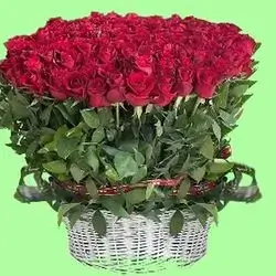 Big Red Rose Basket