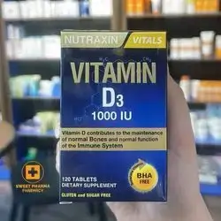 vitamin d3 1000iu 120 tablets - nutraxin