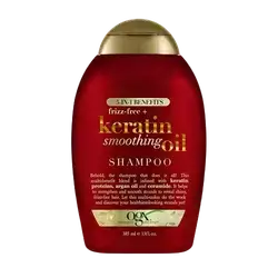 Frizz Free + Keratin Smoothing Oil Shampoo 385ml _ ogx
