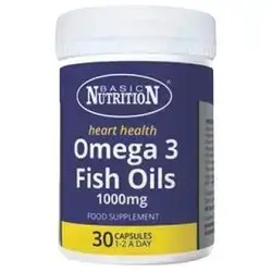 Omega 3 fish oils 1000mg 30 capsules