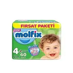 Molfix Baby Diapers No 4 Maxi 7-14 Kg 60 Pads
