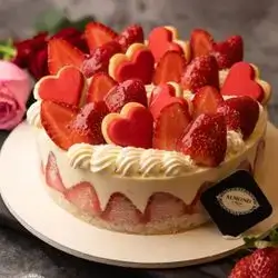 valentine fraisier cake