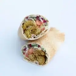 Falafel Sandwich With Lebanese Bread