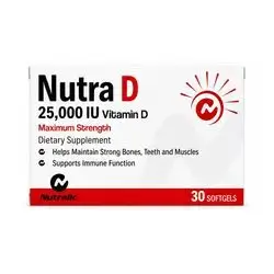 Nutra D 25, 000 IU 30 Softgels