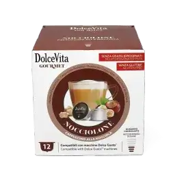 Dolce Vita Cappuccino Hazelnut Compatible Capsules for Dolce Gusto® – 12 Capsules