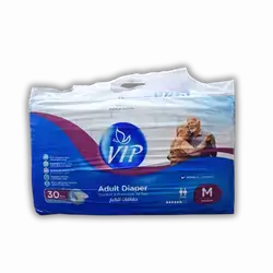 VIP Adult Diapers (Size M, 30 Count)