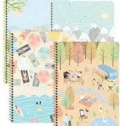 KESKIN COLOR NOTEBOOK A4 80SH LINED