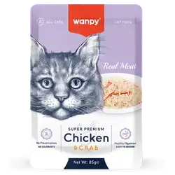 WANPY Super Premium Chicken & Crab For Cat 85g