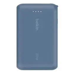 Belkin Power Bank 10K with Integrated Cable – Blue