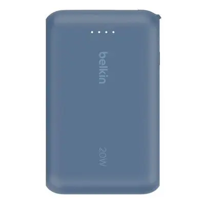 Belkin Power Bank 10K with Integrated Cable – Blue