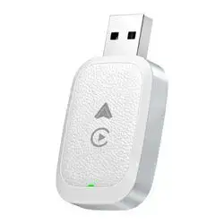 2 in 1 Car Carplay / Android Auto Carplay Box Wired to Wireless Adapter(White)