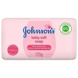 Johnson baby soft soap with moisturisers, Gently cleanses delicate skin 125g