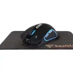 GAMDIAS Zeus M3 RGB Gaming Mouse 7,200 DPI + NYX E1 Mouse Pad 23.5 X 18 CM
