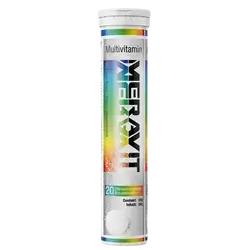 MERAVIT Multivitamin 20 Effervescent Tablets _ mera pharma