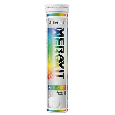 MERAVIT Multivitamin 20 Effervescent Tablets _ mera pharma