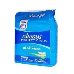 Always Protect Plus- 7 pads  Maxi Thick with  Alovera