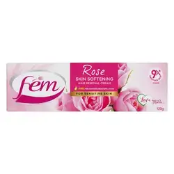 Fem Hair Removal Cream with Rose, 120g
