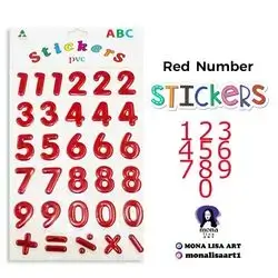 English number stickers