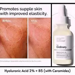 The Ordinary Hyaluronic Acid 2% + B5 (with Ceramides), Multi-Depth Hydration Serum for Plumper, Smoother Skin, mde in CANADA