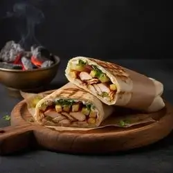 Chicken Breast Shawarma On Charcoal