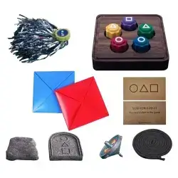 Squid Game Set Gonggi Stones Paengy Jebi Kicks Biseokchigi