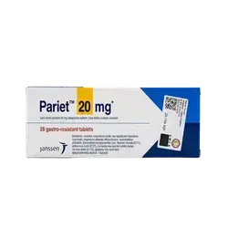 Pariet (Rabeprazole Sodium 20mg) 28 Gastro-Resistant Tablets _ Janssen