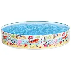 INTEX 56451NP 5 ft x 10-Inch Under The Palm Trees Snap Set Pool - Multi-Colour