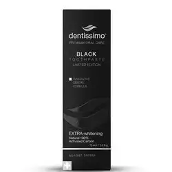 Dentissimo black extra whitening toothpaste 75ml