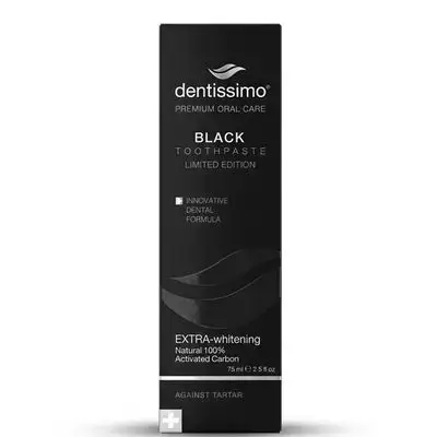 Dentissimo black extra whitening toothpaste 75ml
