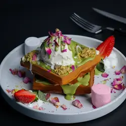 Pistachio Waffle