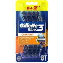 Gillette Blue 3 Comfort Men's Razor Blades - 8 Pieces