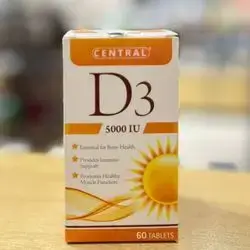 central vitamin D3 5000IU 60tablets