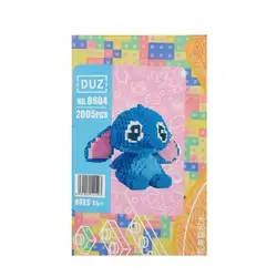 Disney Stitch Magic Blocks Building Brick Set – 2005 Pieces (Blue)