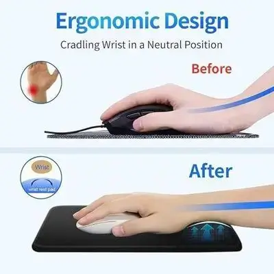 Silica Gel Cuff Mouse Pad H-05 Quality Silica Gel Mouse Pad Wrist Rest