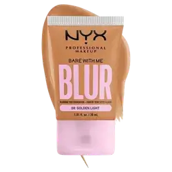 Bare With Me Blur Blurring Tint Foundation 08 Golden Light 30ml _ NYX