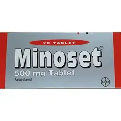 Minoset 500mg tablet (parasetamol)20 tablet(bayer)