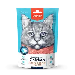 Chicken Jerky & Codfish Heart 80g