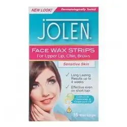jolen face wax strips