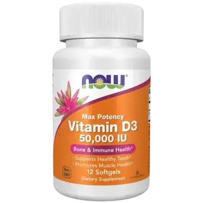 NOW Foods Vitamin D3 50,000 IU - 12 Softgels