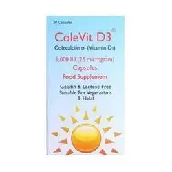 Colevit D3 1000IU 30 Capsules