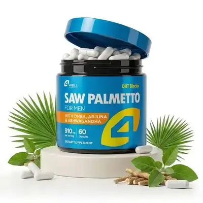 4 well products - saw palmetto for men 910mg