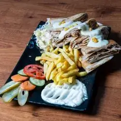 Cheese Mushroom Shawarma Meal
