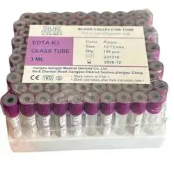 EDTA Collection tube purple 100 Pcs