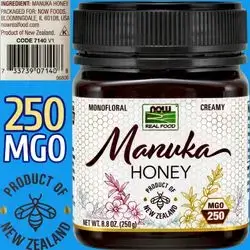 Now Foods, Manuka Honey, Product of New Zealand, MGO 250, Original, Manuka, honey, 250 Grams Manuka Honey