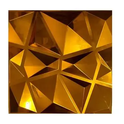 3D Wall Panels Champagne Gold D094