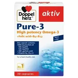 Doppelherz Pure-3 (Omega-3 + B-Complex)
