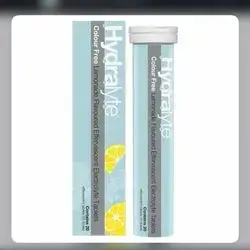 Hydralyte Colour Free Lemonade Flavoured Effervescent Electrolyte Tablets