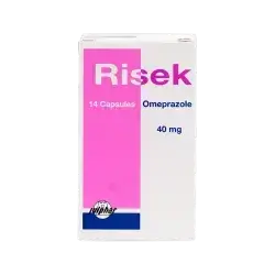 Risek 40mg (Omeprazole) 14 Capsules _ Julphar