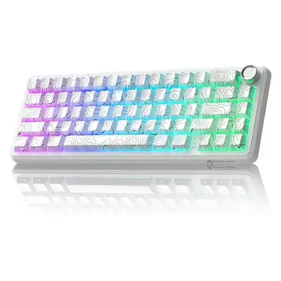 ATTACK SHARK X65PRO HE Rapid Trigger Wireless Gaming Keyboard white contour line
